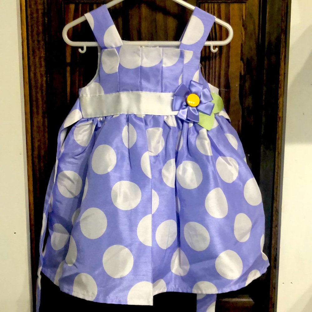 Rare editions periwinkle 2T polka dot
